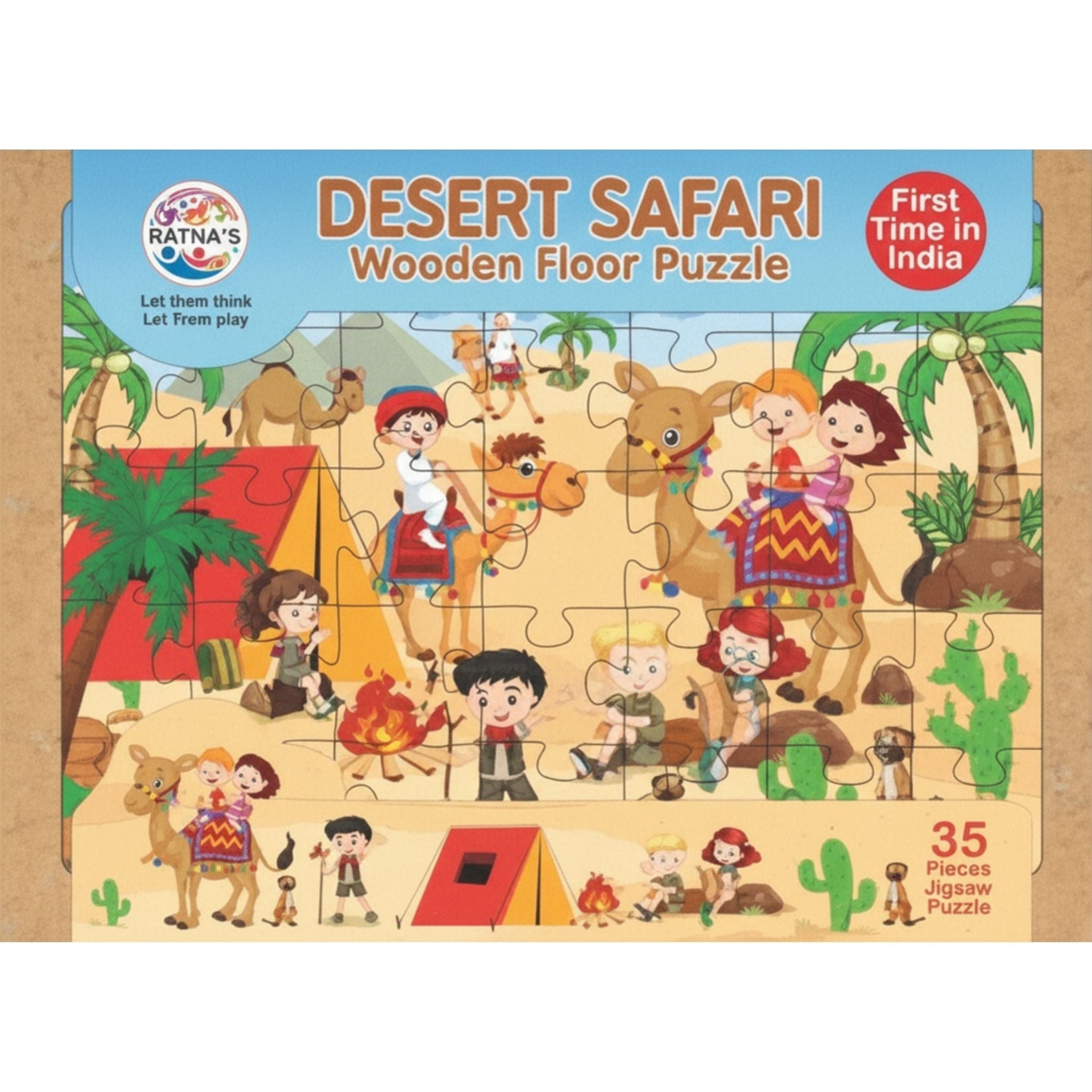 Desert Safari Wooden Floor Puzzle for Kids
