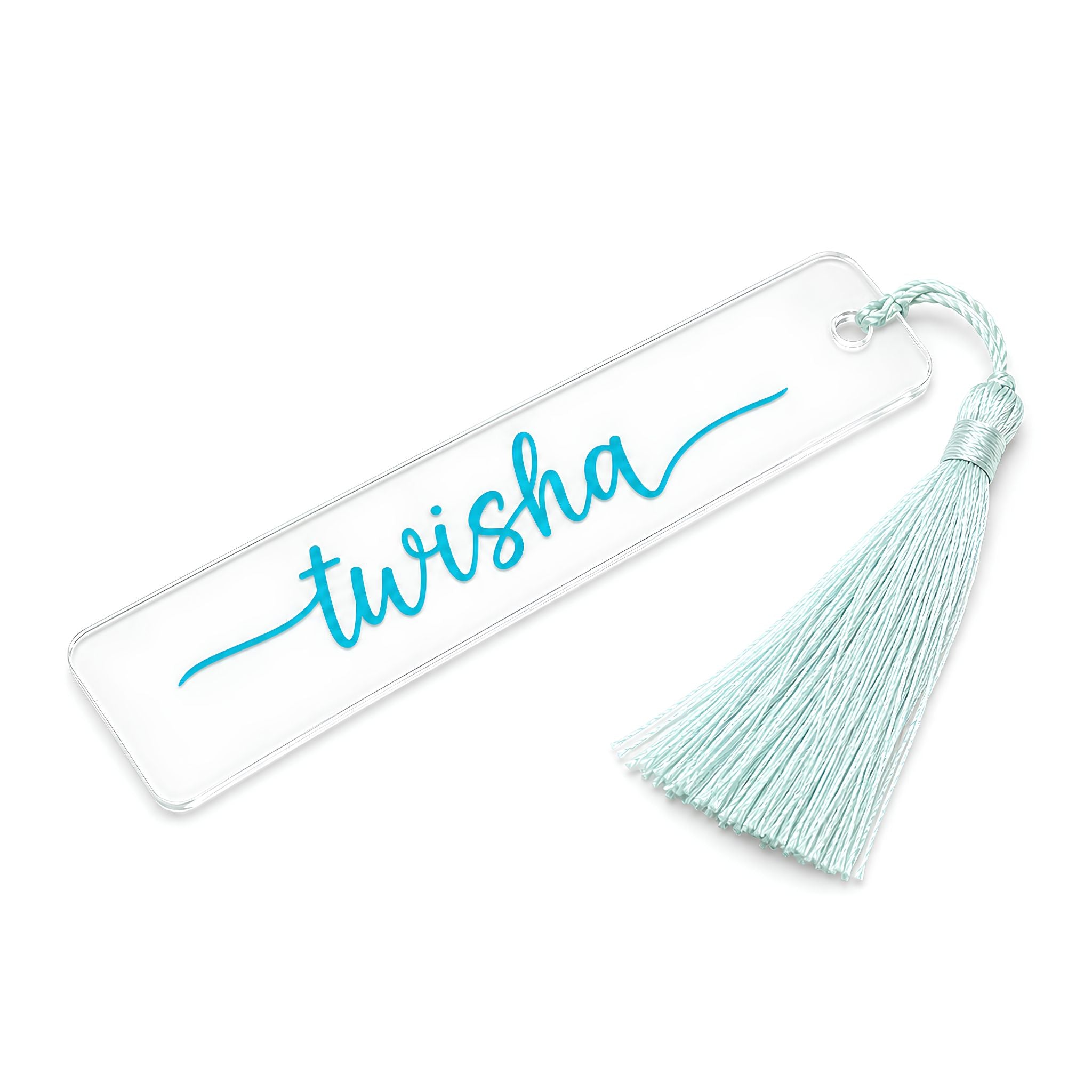Personalised Glass Bookmark with Name and Tassel