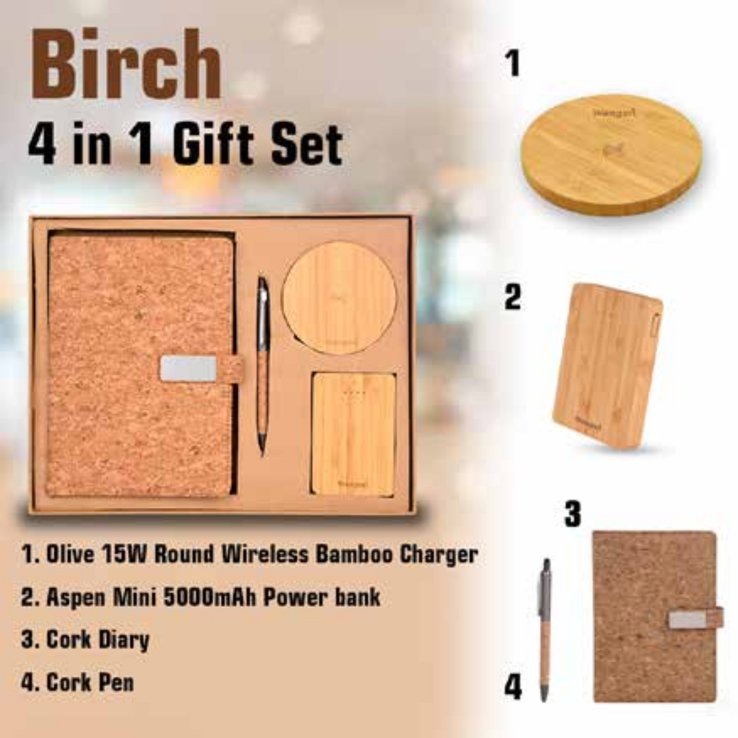 Birch 4-in-1 Premium Tech Gift Box