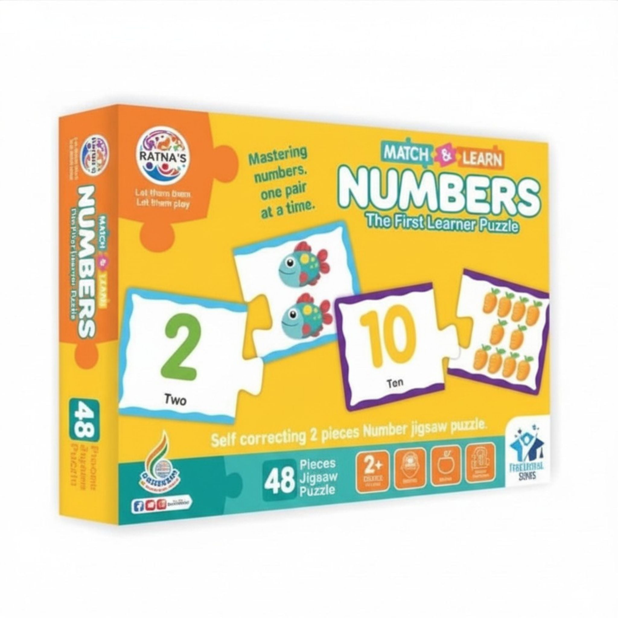 Numbers Match & Learn Jigsaw Puzzle for Kids