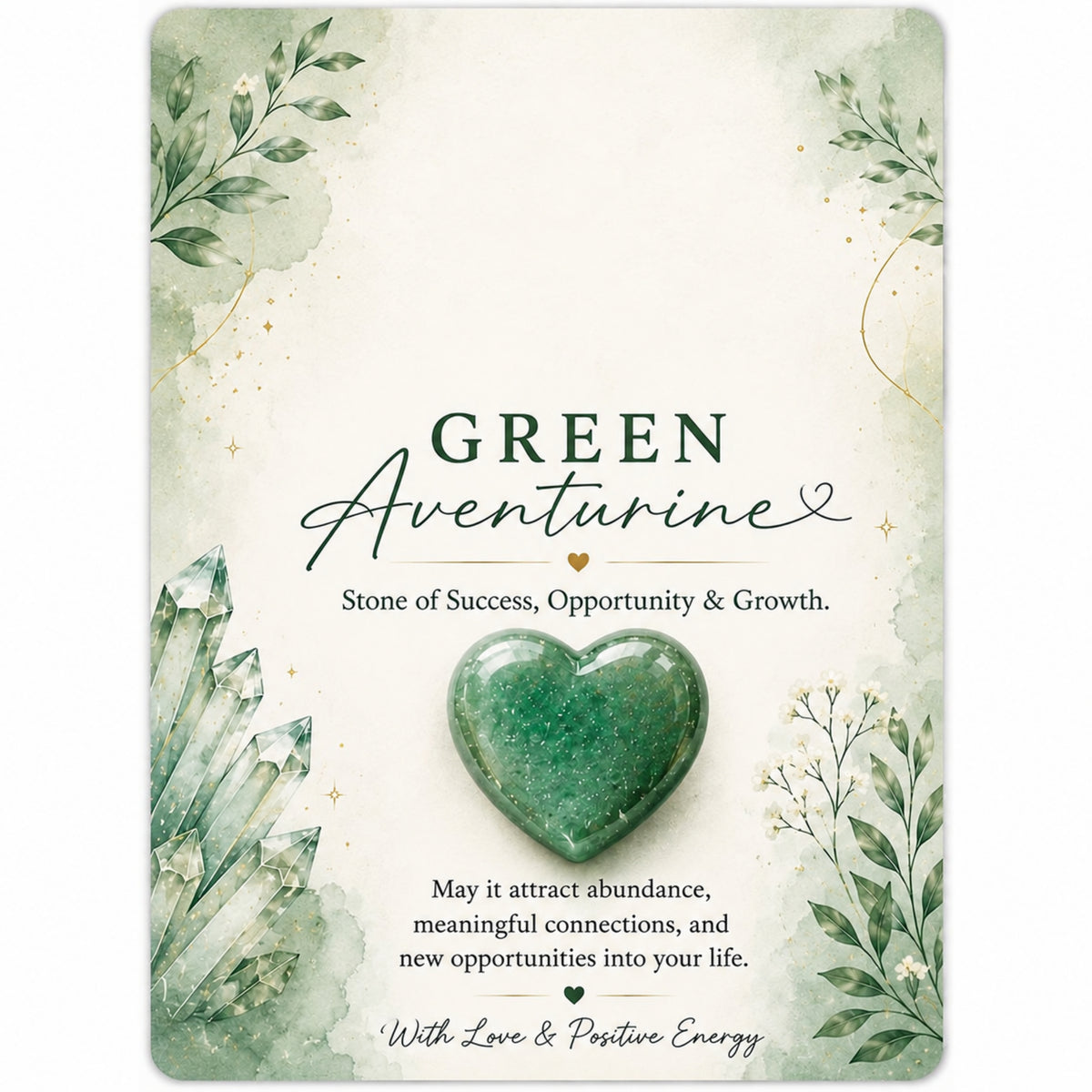 Green Aventurine Heart Crystal