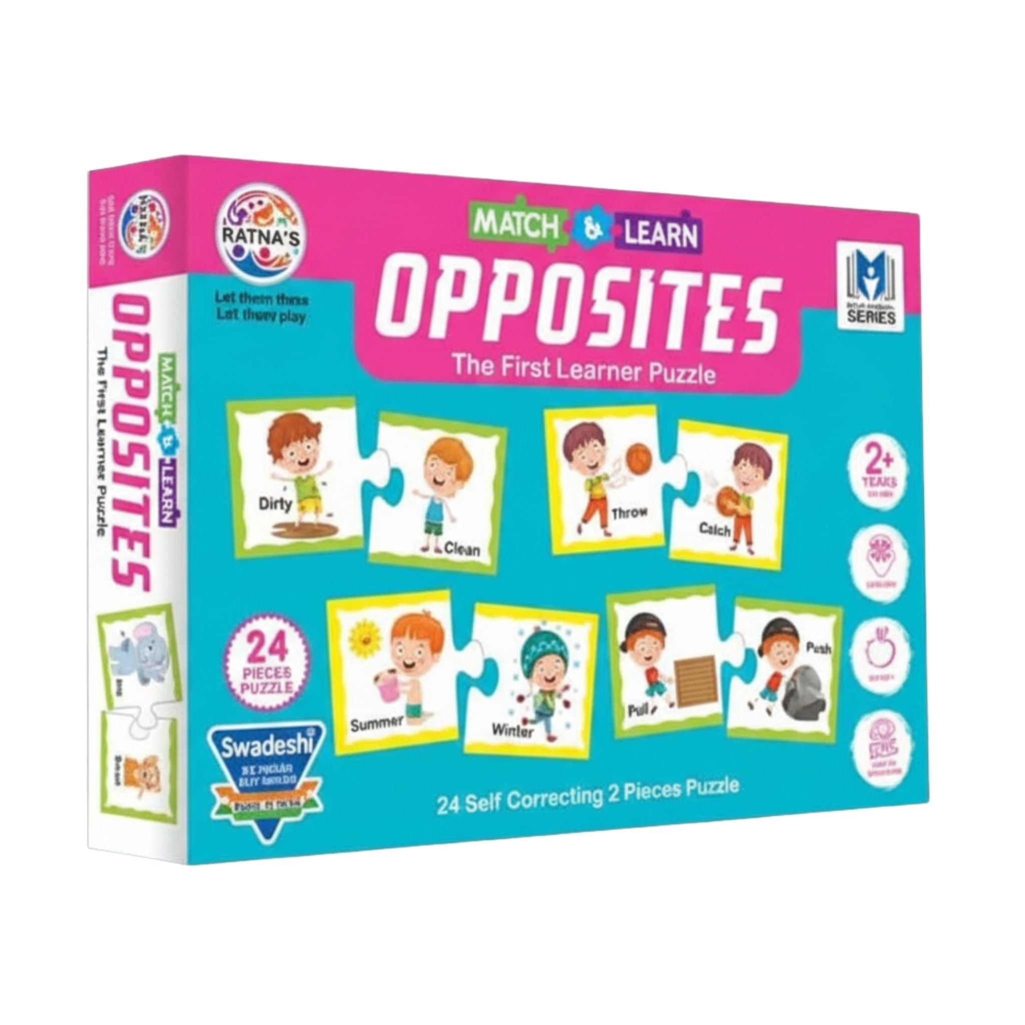 Opposites Match & Learn Jigsaw Puzzle for Kids