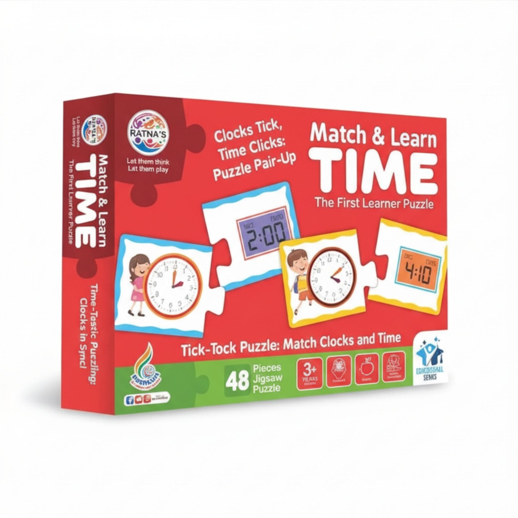 Time Match & Learn Jigsaw Puzzle for Kids