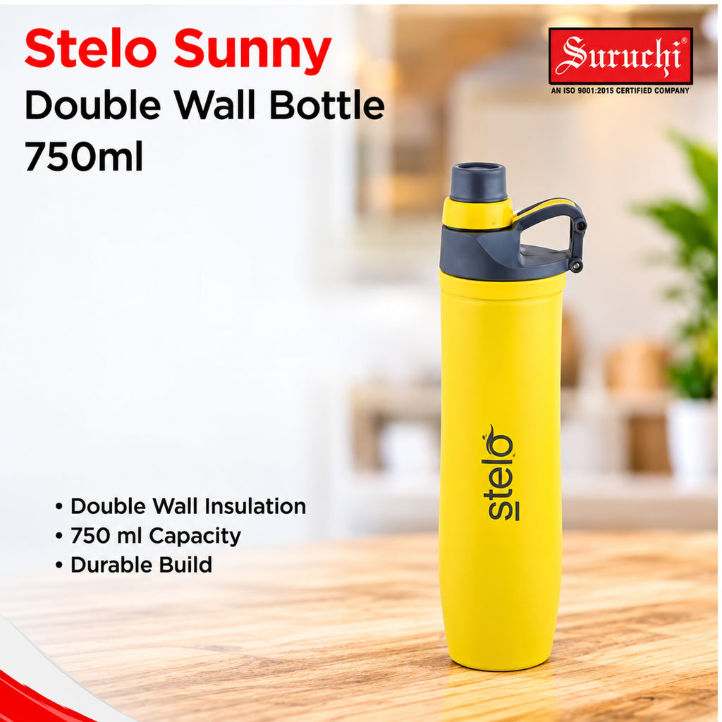 Stelo Sunny 750ml Double Wall Bottle