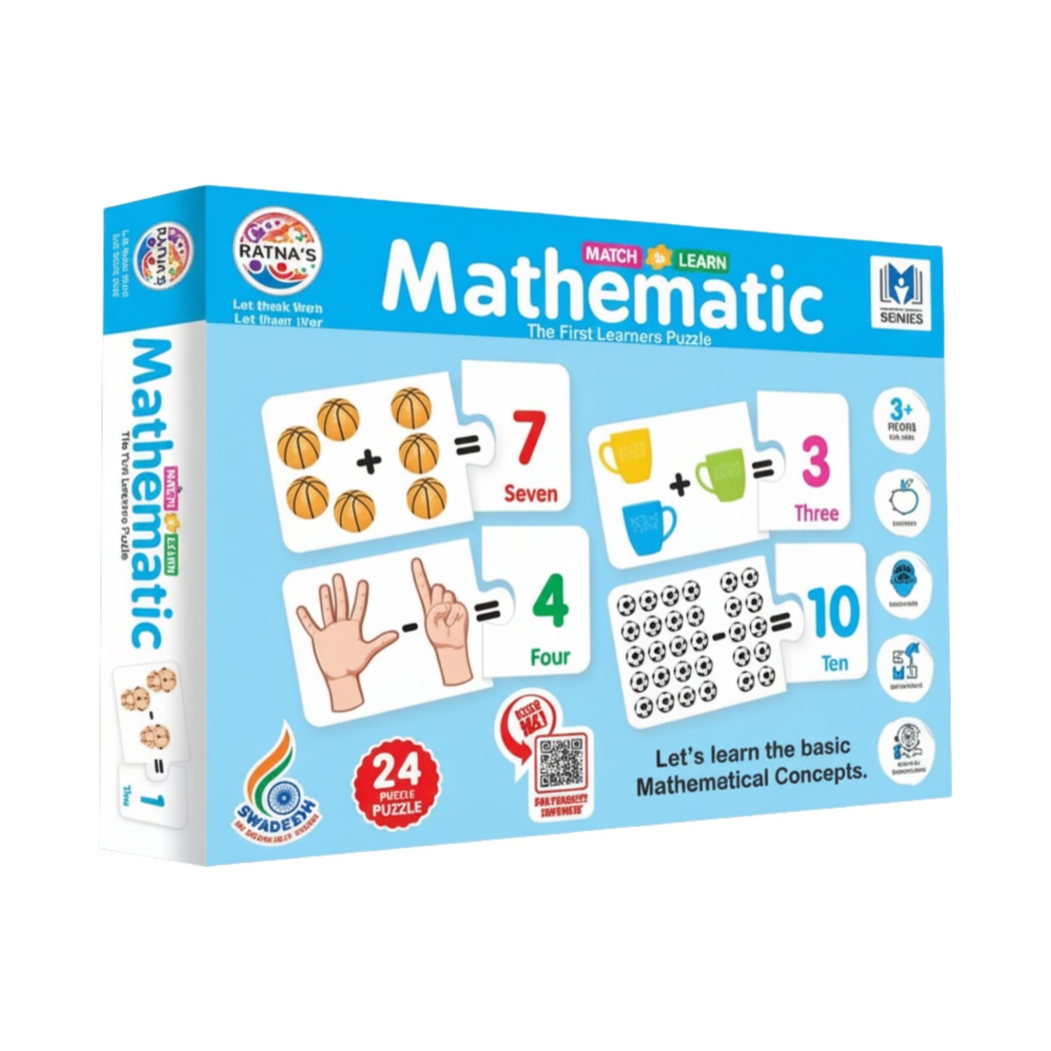 Mathematic Match & Learn Jigsaw Puzzle for Kids