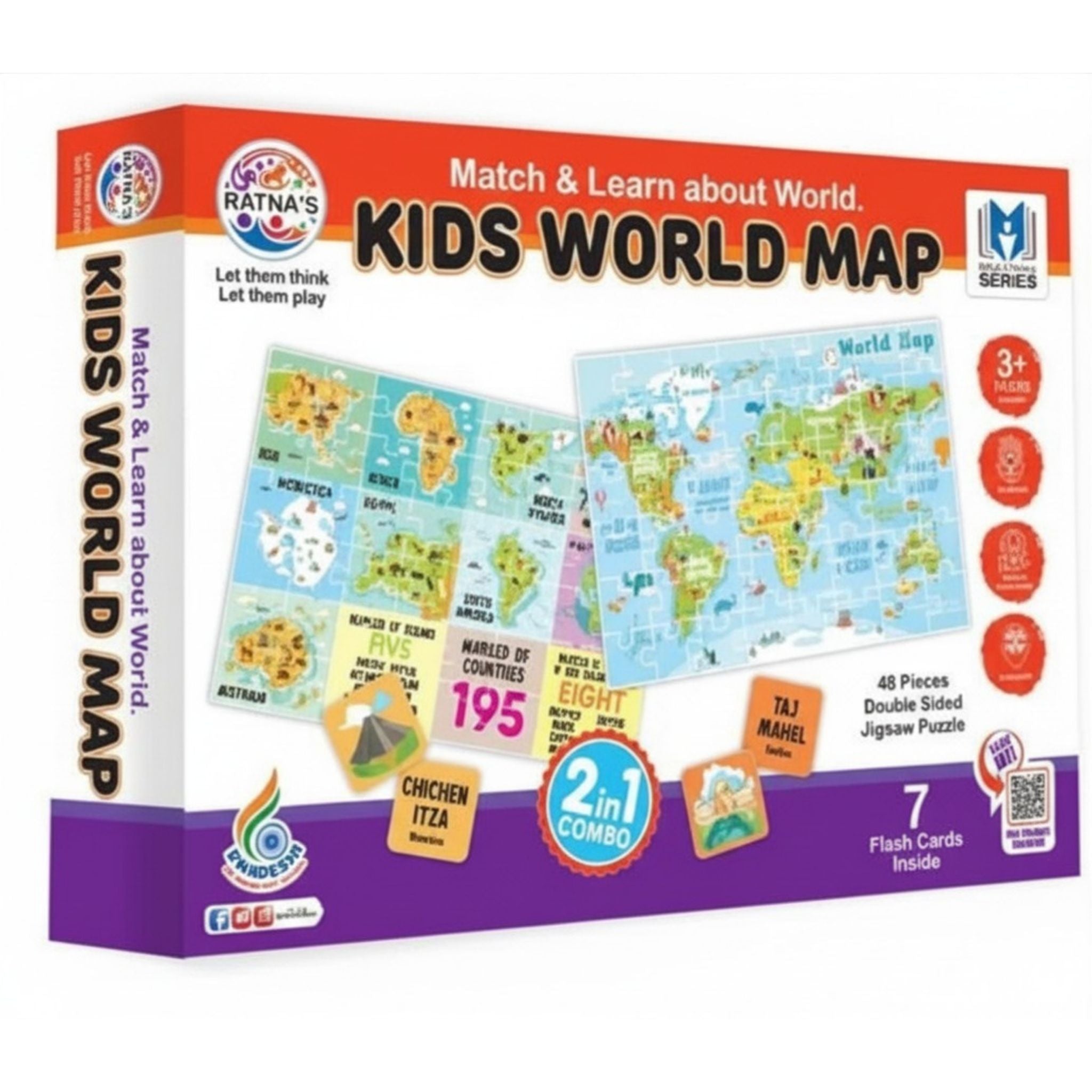 Kids World Map Jigsaw Puzzle