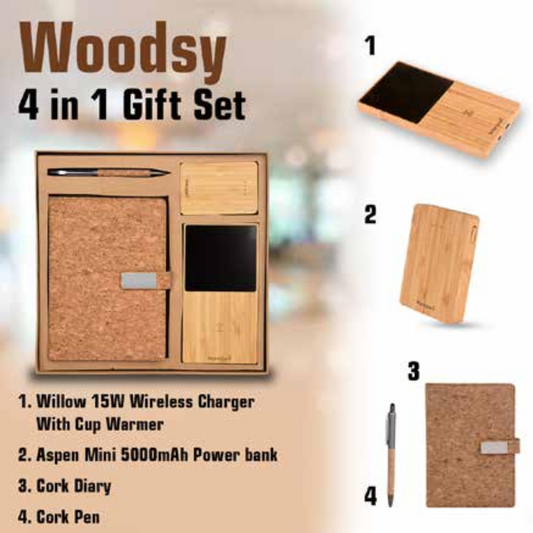 Woodsy 4-in-1 Premium Tech Gift Box