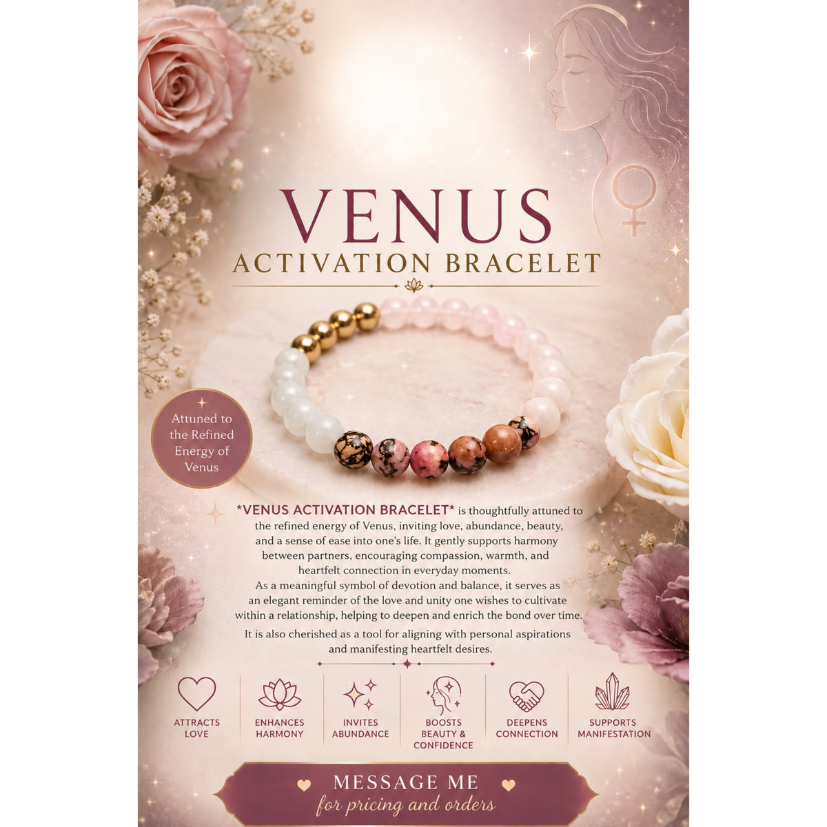 Venus Activation Crystal Bracelet