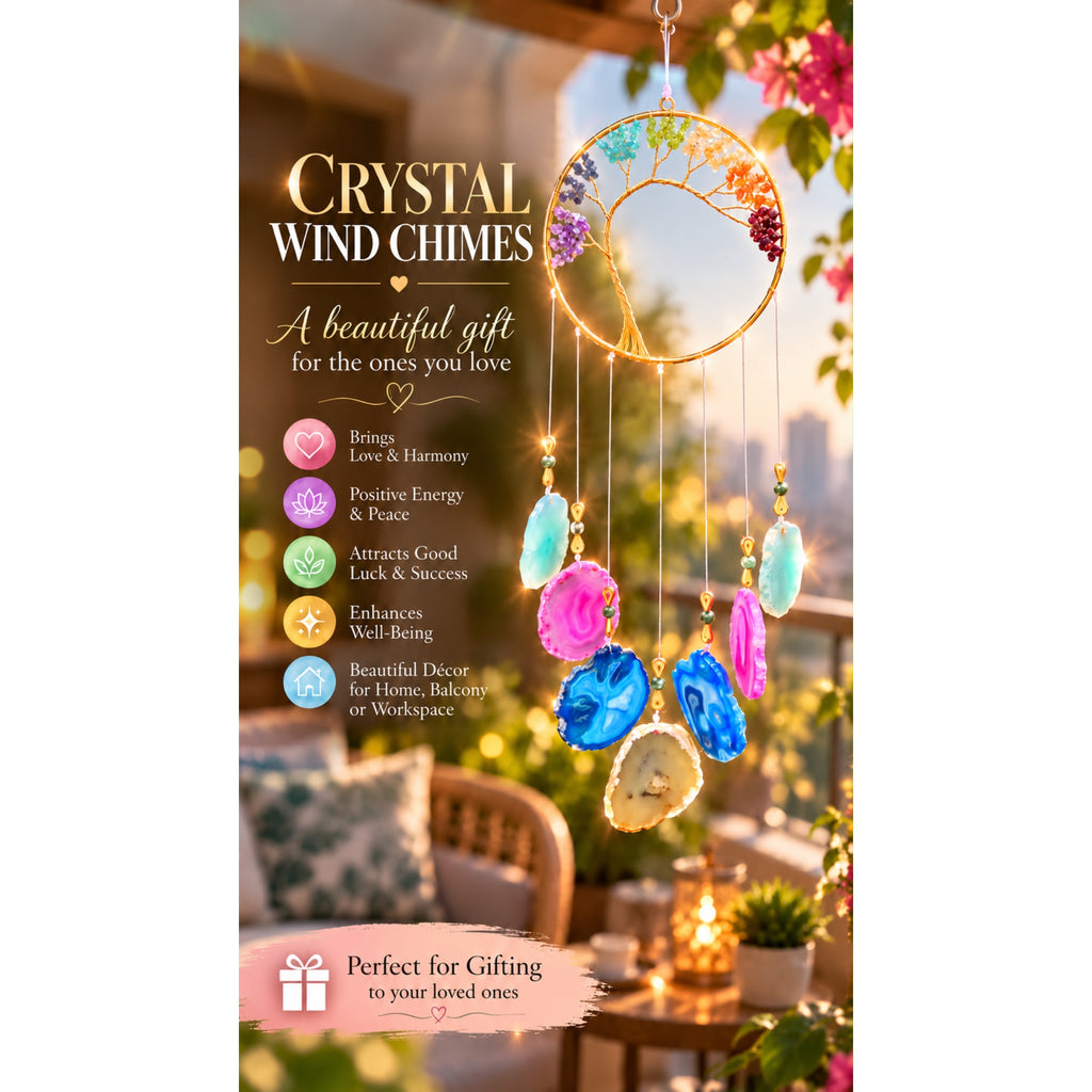 Seven Chakra Crystal Tree of Life Wind Chime