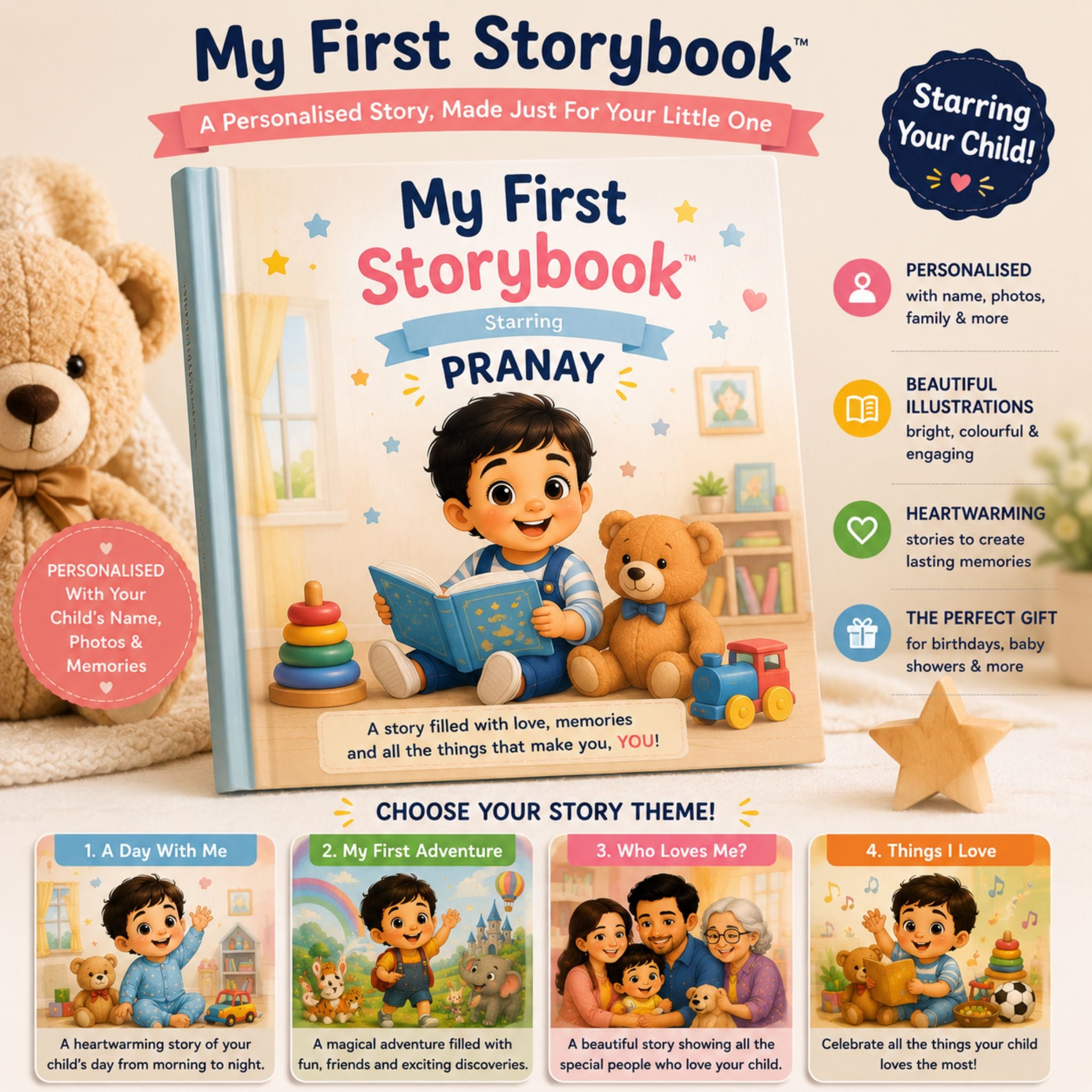 My First Storybook | Personalised Storybook For 1 Year Old