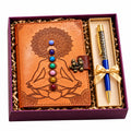 Chakra Healing Journal + Pyrite Pen Gift Set