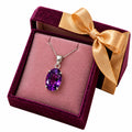 Amethyst Pendant in Sterling Silver