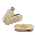 Wooden Swivel USB Pendrive | Customisable Corporate Gift