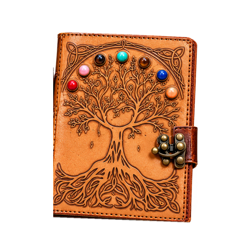 Handcrafted 7 Chakra Leather Journal