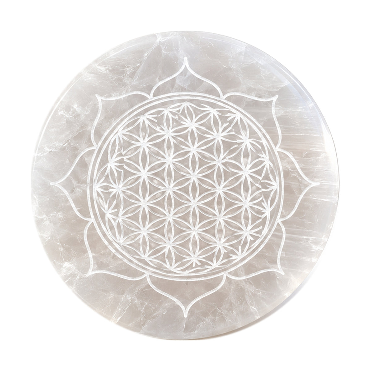 Natural Selenite Charging Plate