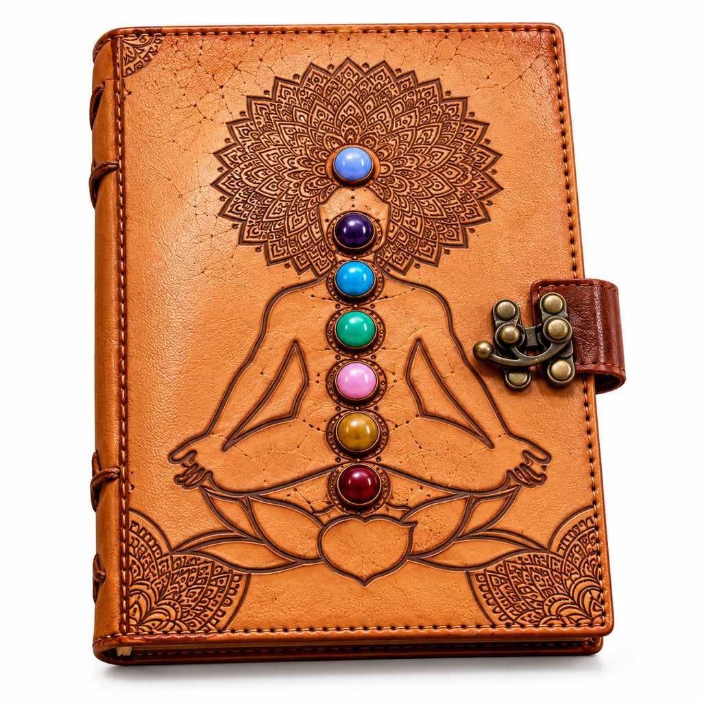 Handcrafted 7 Chakra Leather Journal