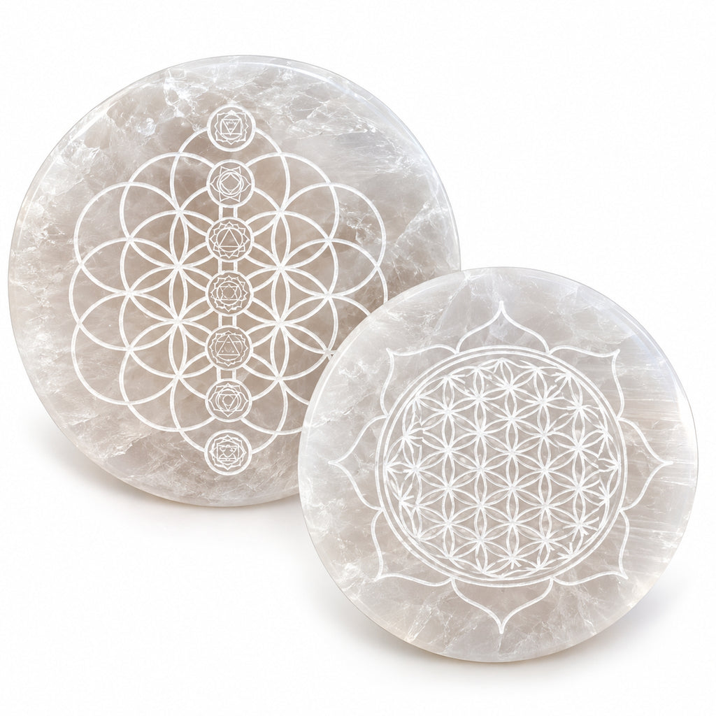 Natural Selenite Charging Plate