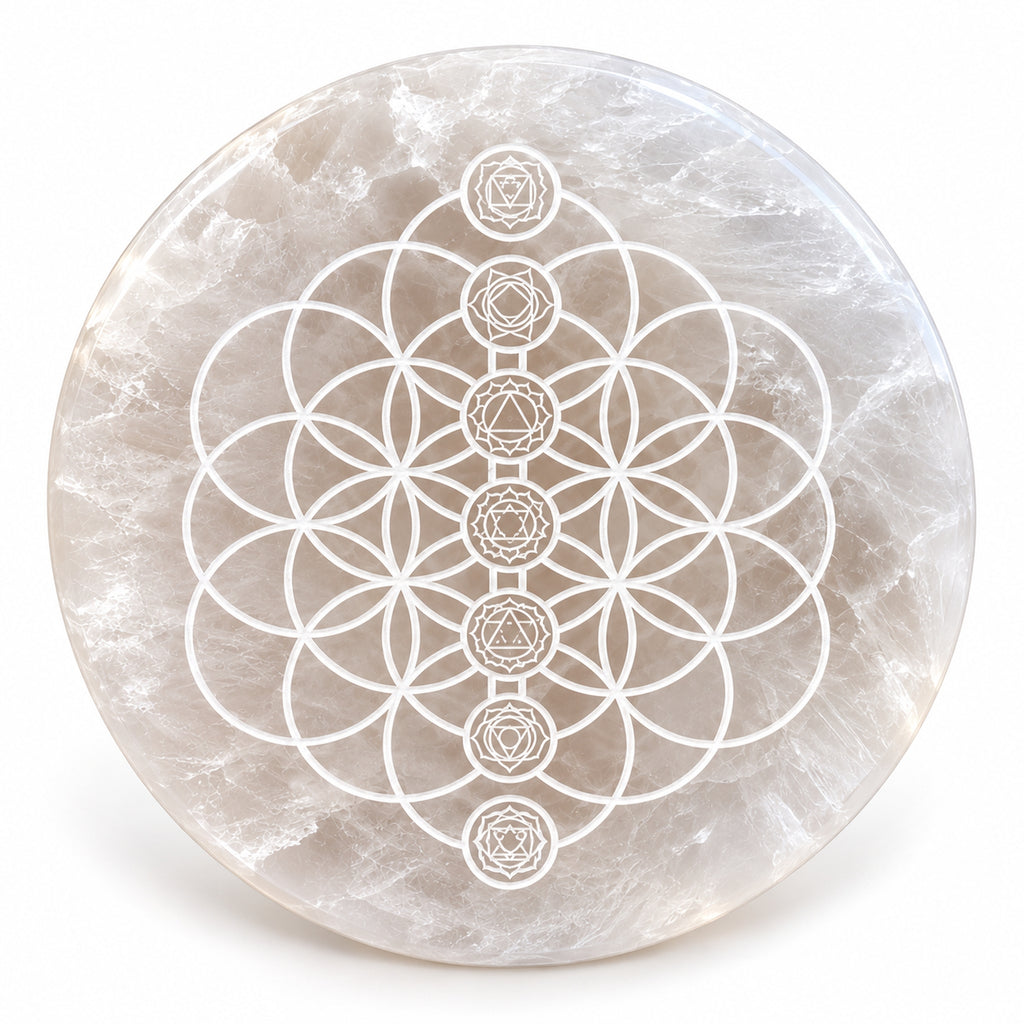Natural Selenite Charging Plate