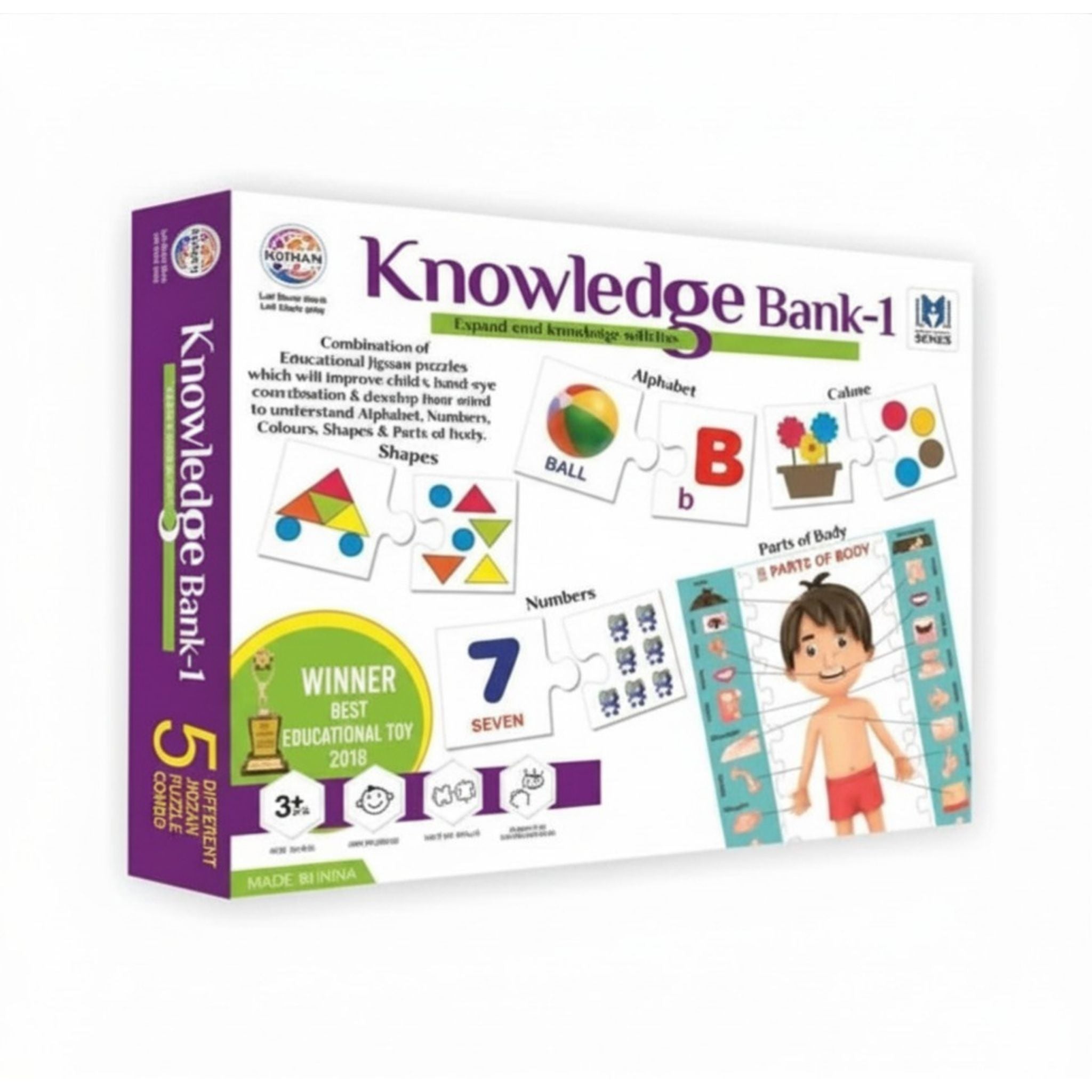 Knowledge Bank Jigsaw Puzzle Level 1 for Kids