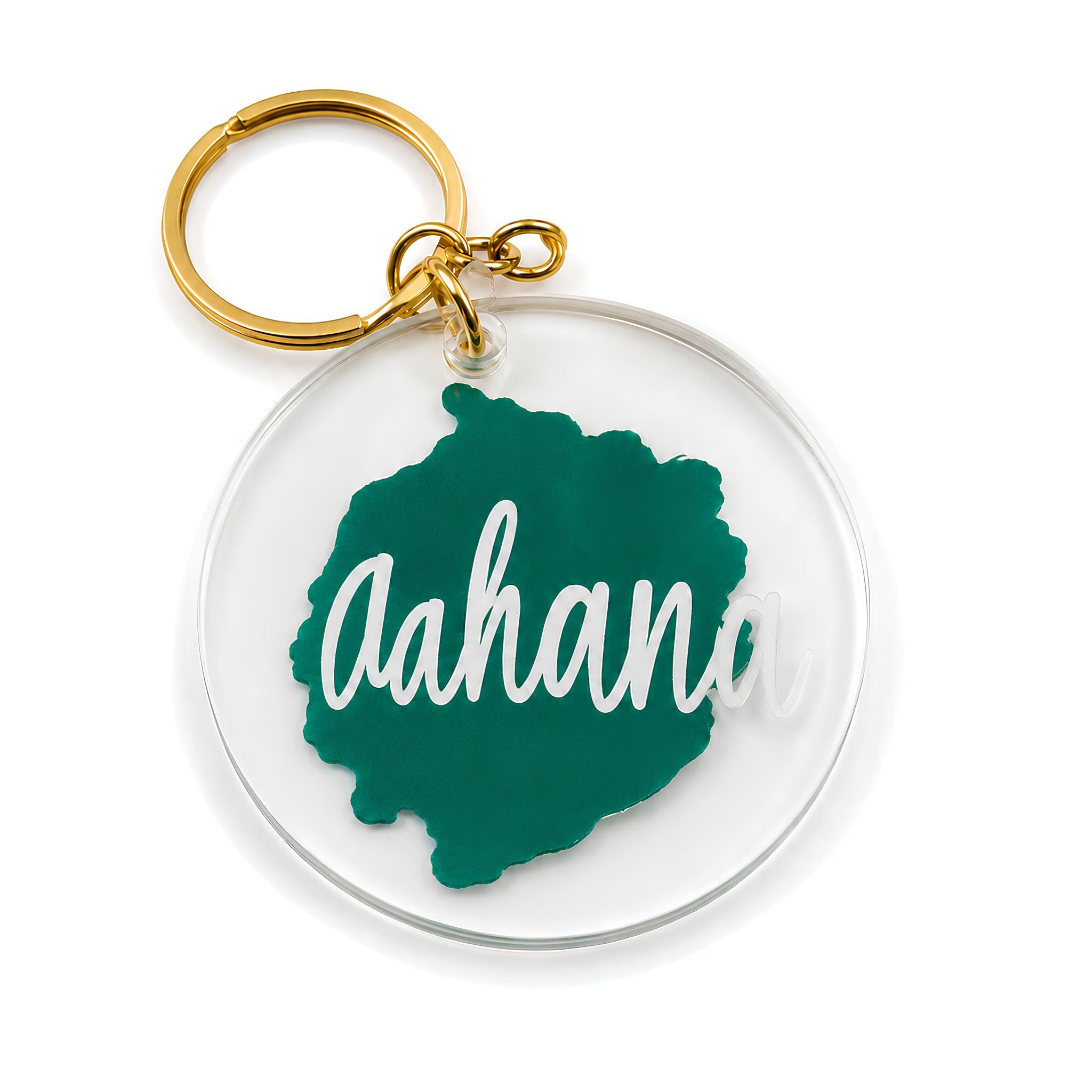 Personalised Round Acrylic Keychain with Name
