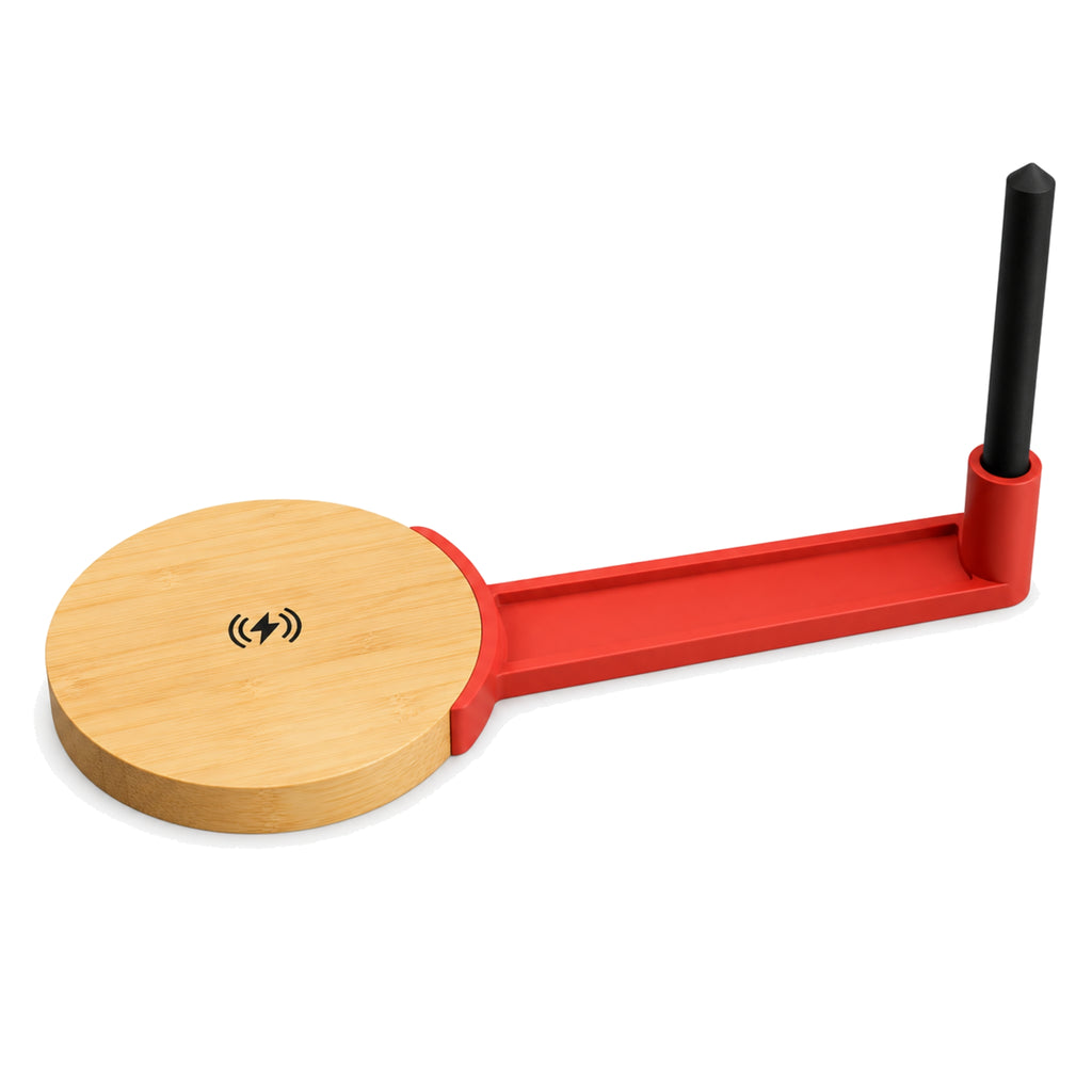Wangari Olive with Snappits 15W Wireless Bamboo Charger