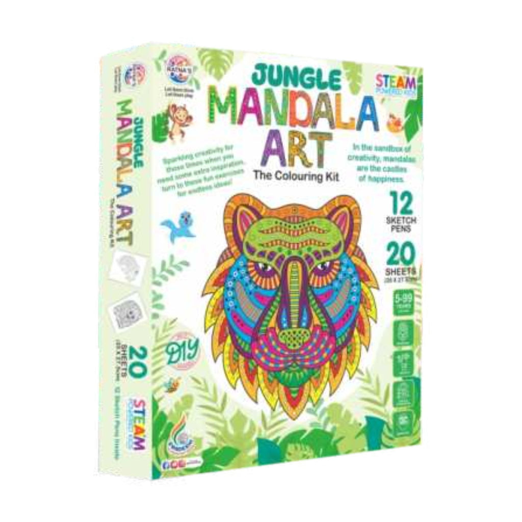 Jungle Mandala Art for Kids