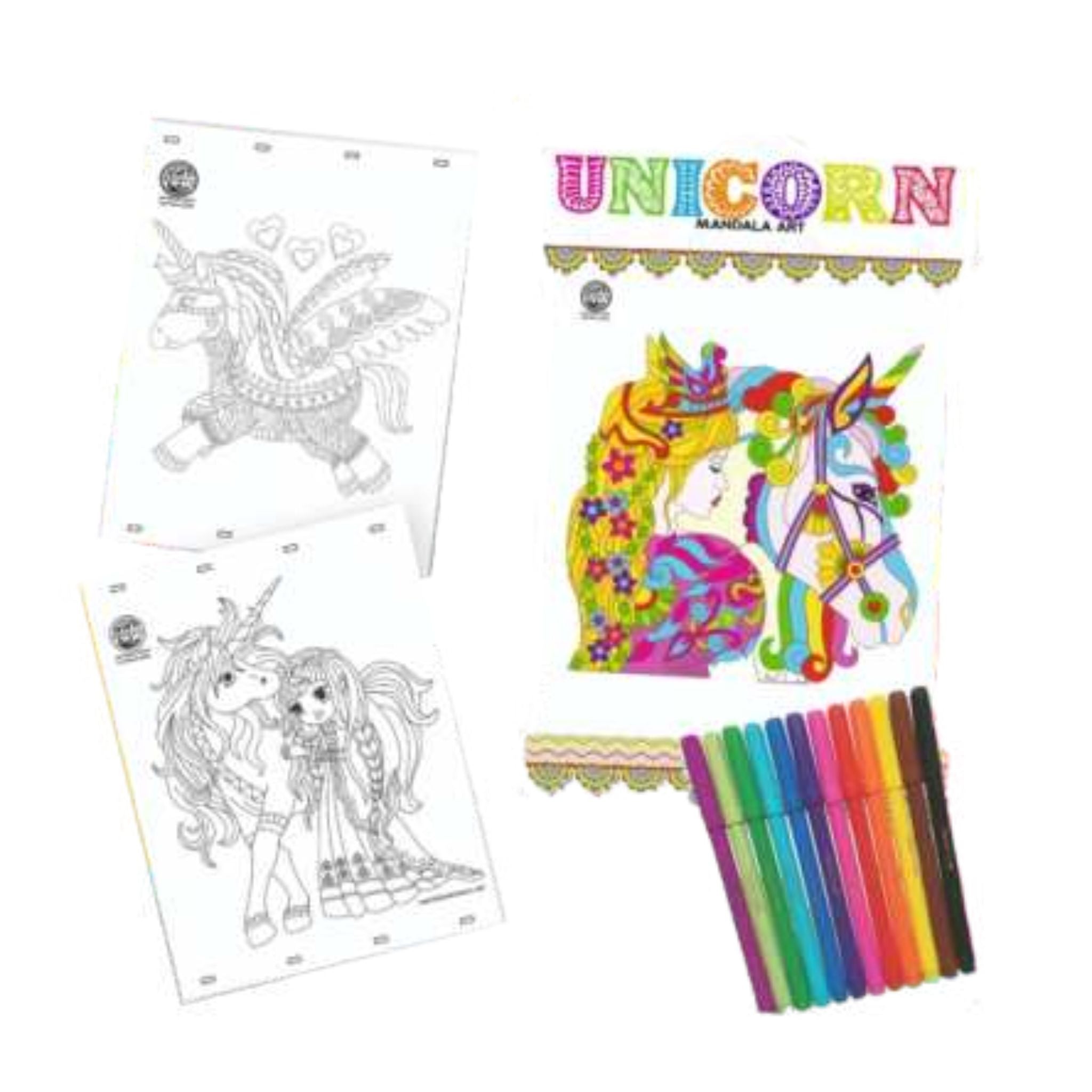 Unicorn Mandala Art for Kids