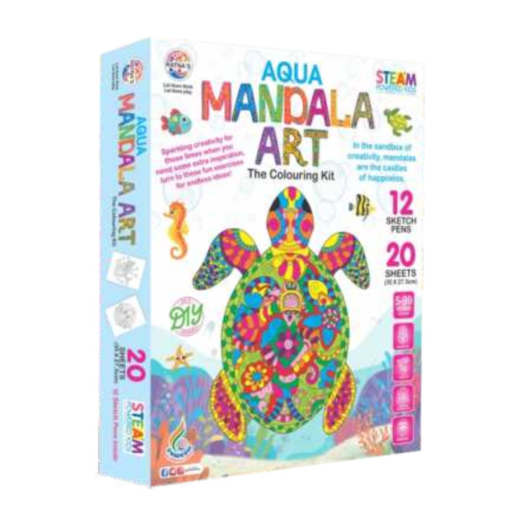 Aqua Mandala Art for Kids