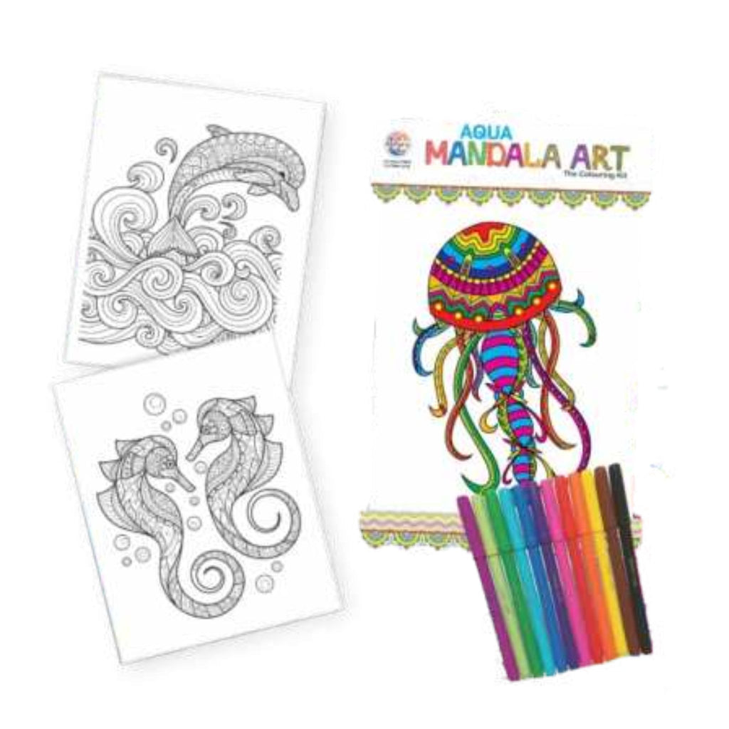 Aqua Mandala Art for Kids
