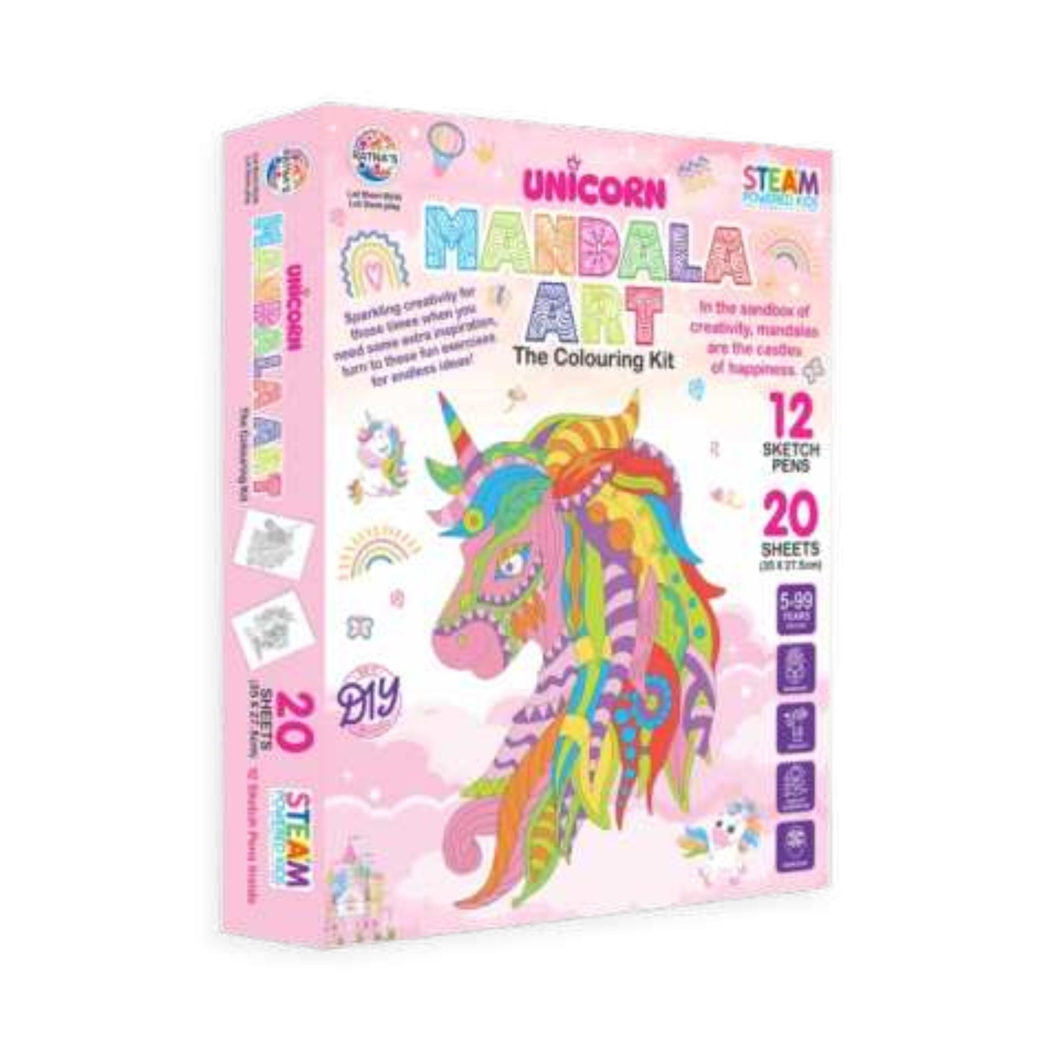 Unicorn Mandala Art for Kids