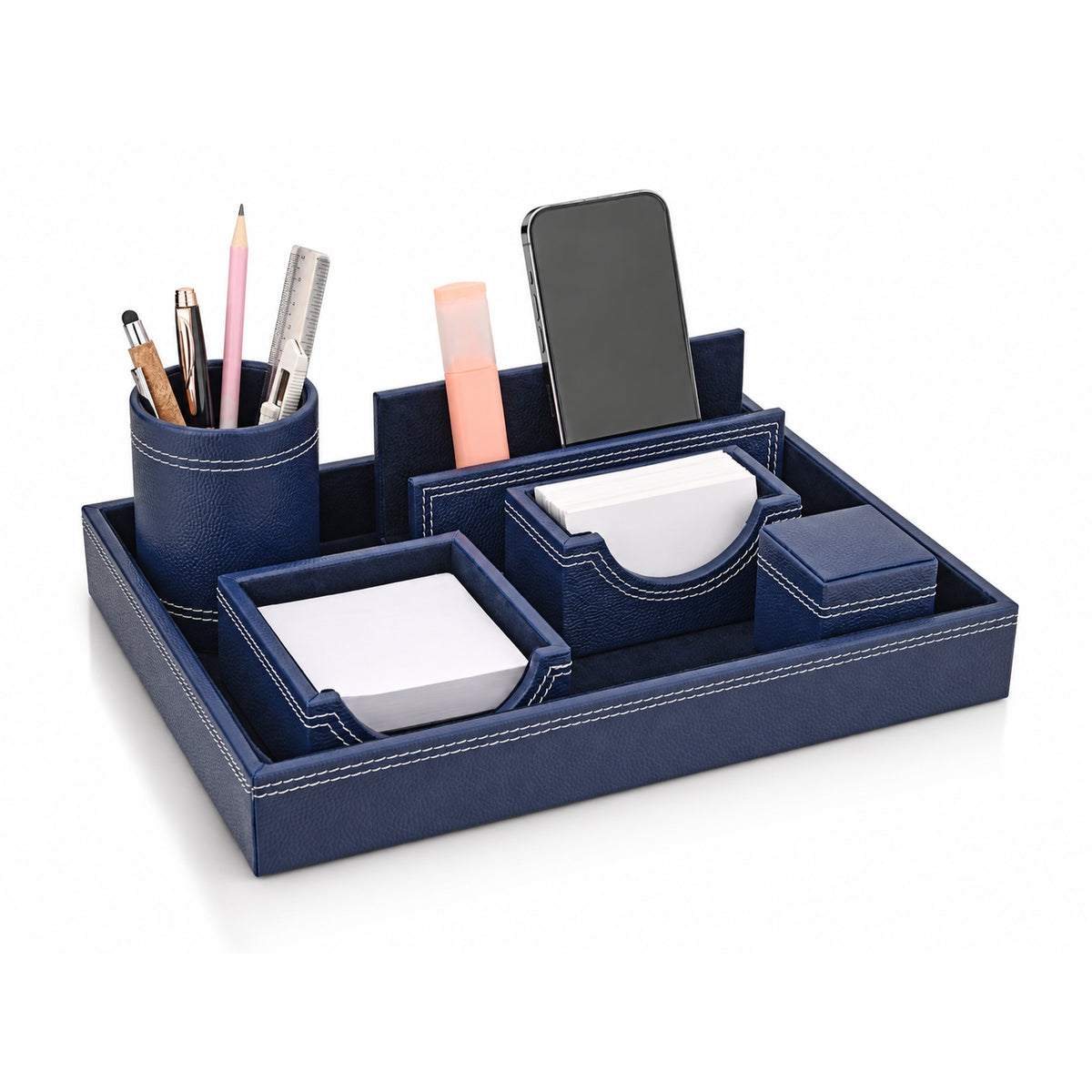 Offigifts Blue Executive Desktop Organiser Set