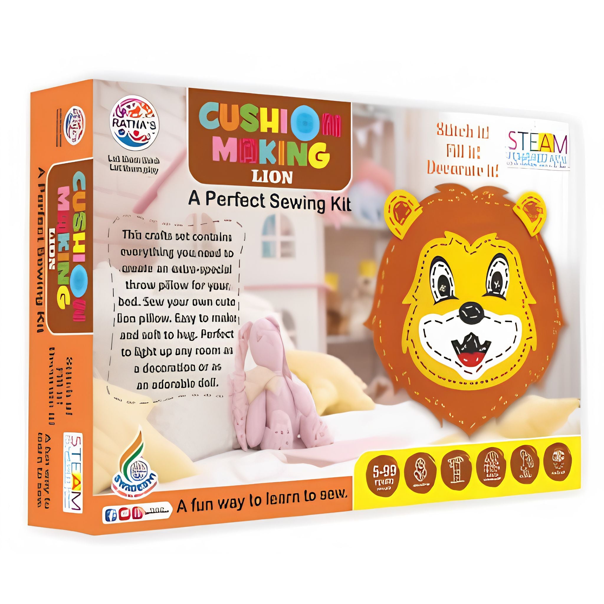 Cushion Making Lion for Kids