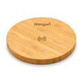 Wangari Olive 15W Round Wireless Bamboo Charger