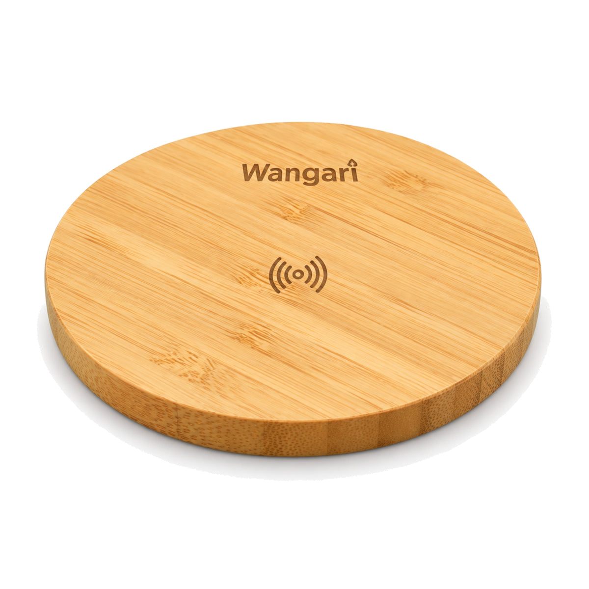 Wangari Olive 15W Round Wireless Bamboo Charger