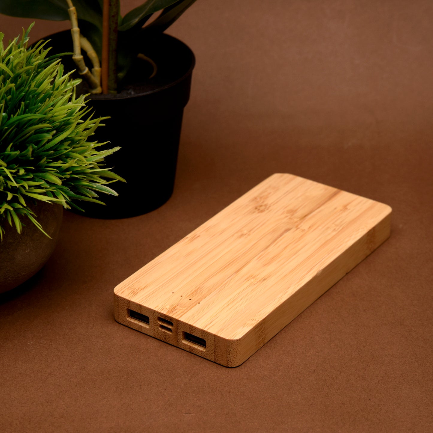 Aspen 10000mAh Bamboo Wireless Power Bank