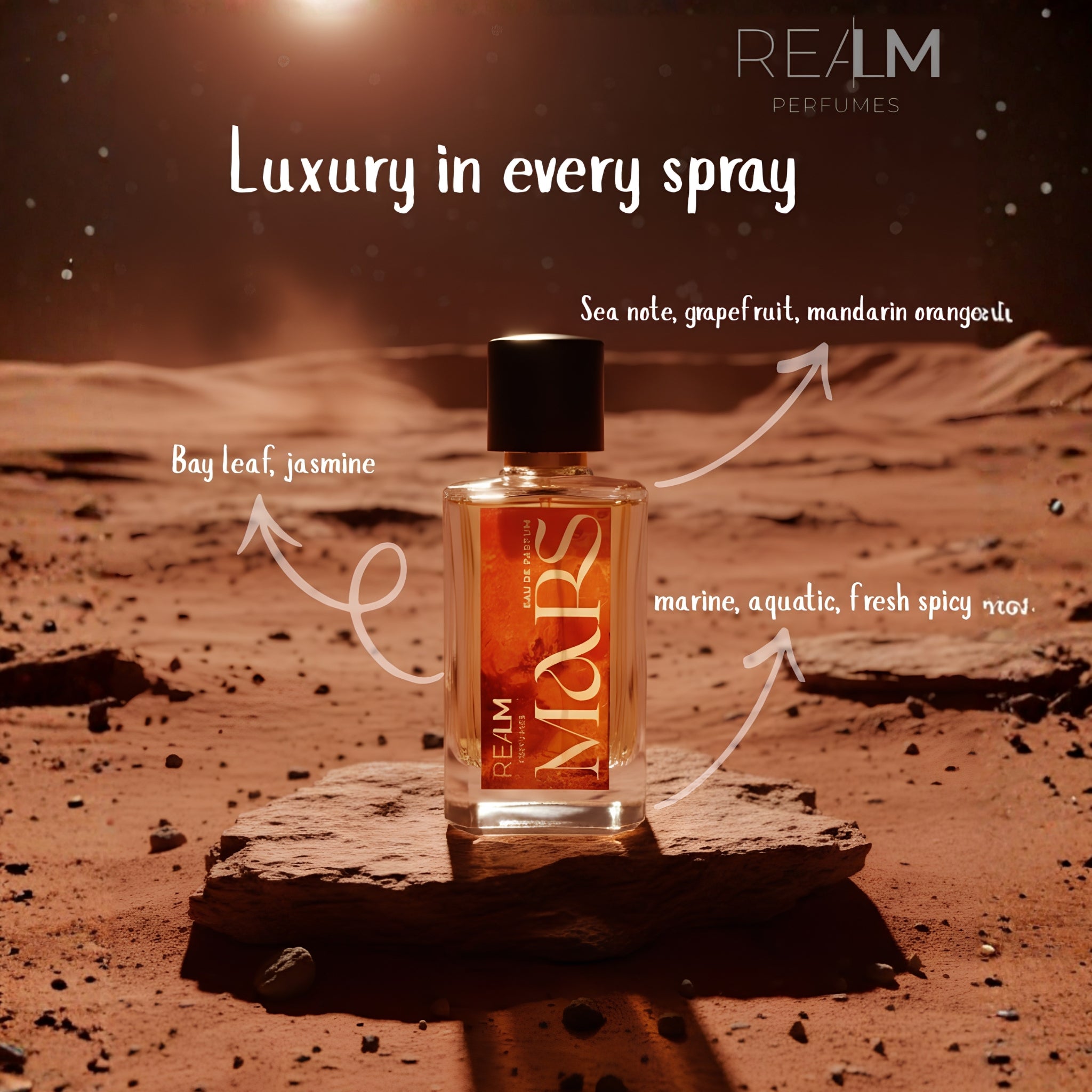 Mars Aquatic Long-Lasting Non-Gas Perfume - 20ml, 50ml & 100ml