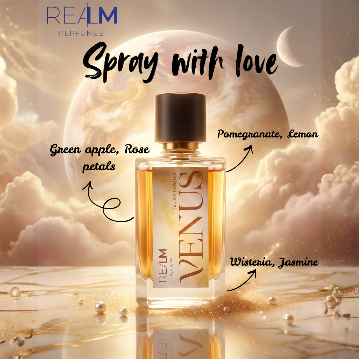 Venus Romantic Rose, Smoky Oud & Warm Spicy Perfume for Women - 20ml, 50ml & 100ml