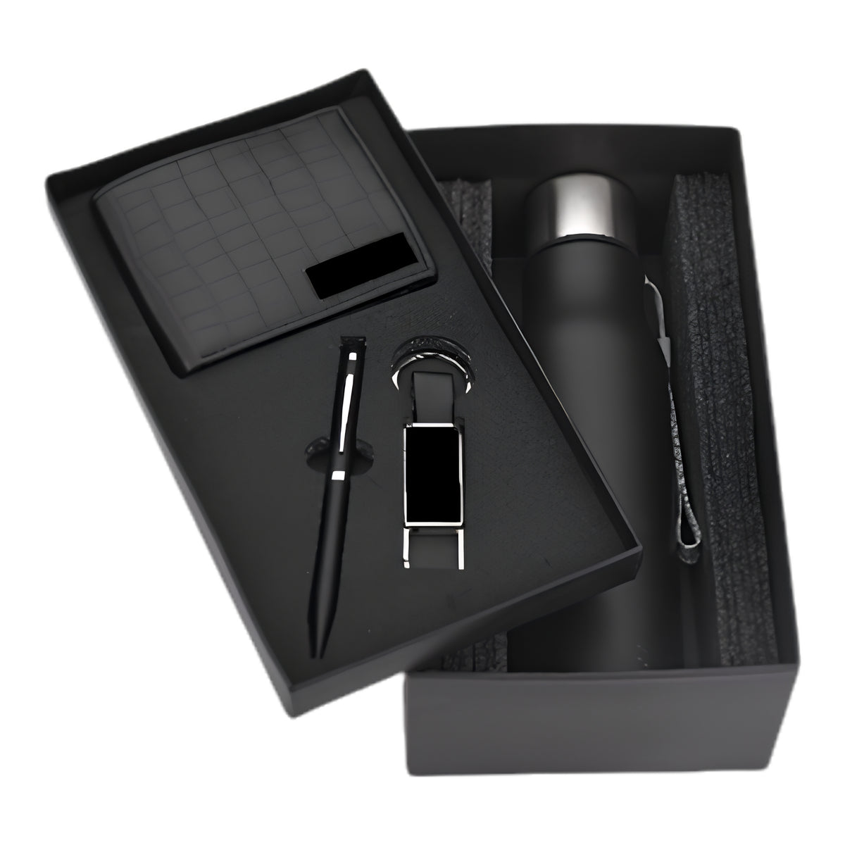 Croco Bottle Black Corporate Gift Set | Customisable Business Gifting