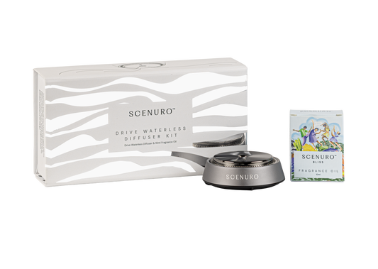 Drive Waterless Diffuser Kit – Portable, Motion-Activated, with 10ml Fragrance Oil  – Scenuro