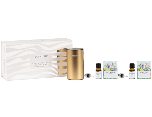 Duo Waterless Diffuser Kit – Gold / Silver  – Scenuro