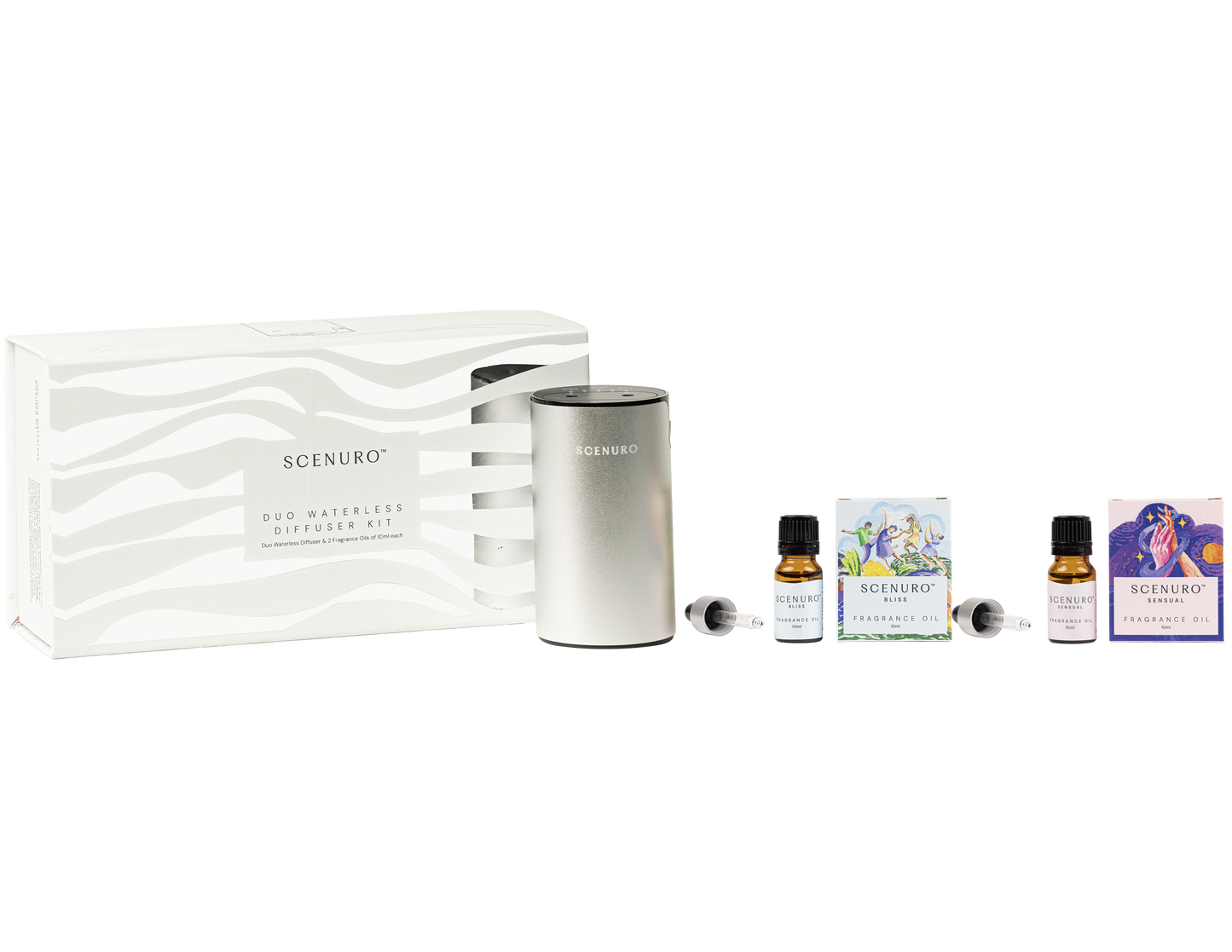 Duo Waterless Diffuser Kit – Gold / Silver  – Scenuro