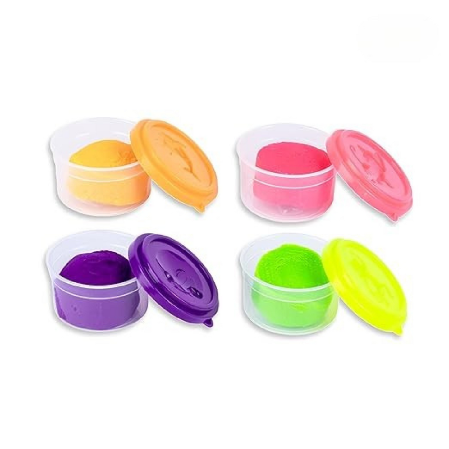 4 Super Soft Neon Modelling Dough – Bright & Creative Play - Faber-Castell