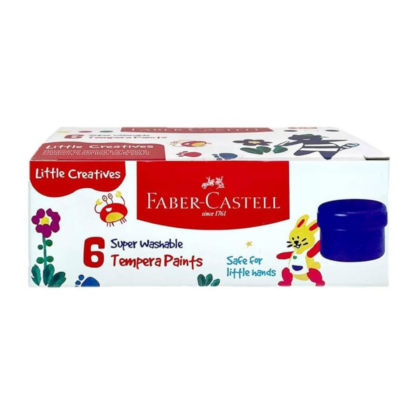Tempera Paints 10ml Set of 6 – Bright & Washable Colours - Faber-Castell