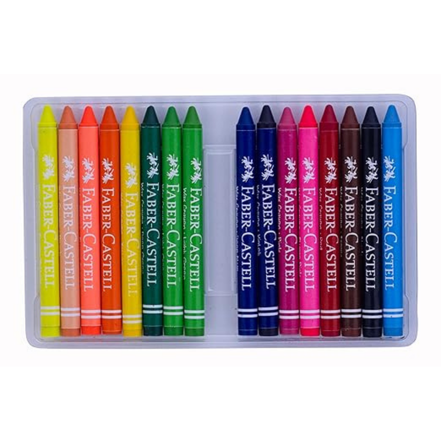 Wax Crayons Regular 90mm Set of 16 – Smooth & Bright Colours - Faber-Castell