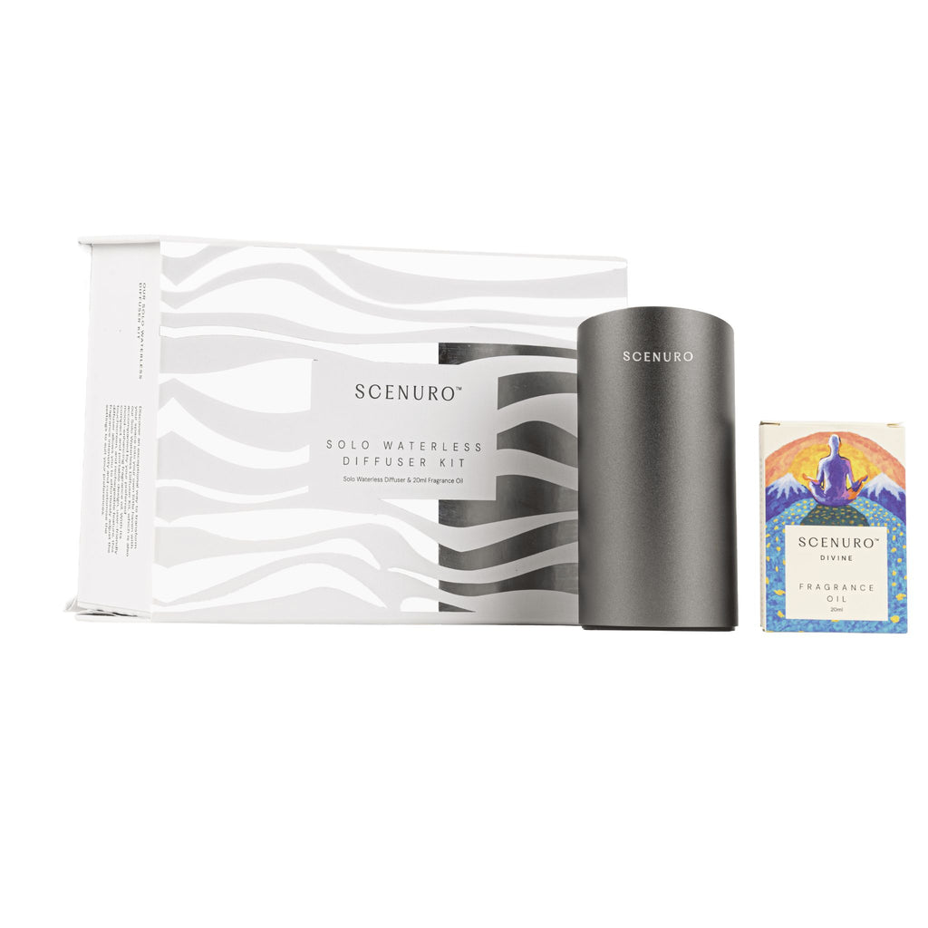 Solo Waterless Diffuser Kit – Grey / Wood  – Scenuro