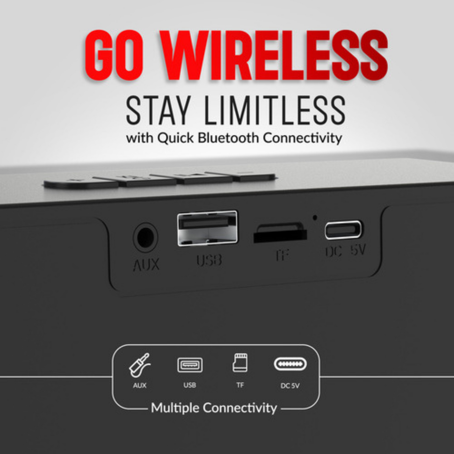 Rock 10W SoundBar – Aroma Compact Power with RGB Lighting (Mix Colors)