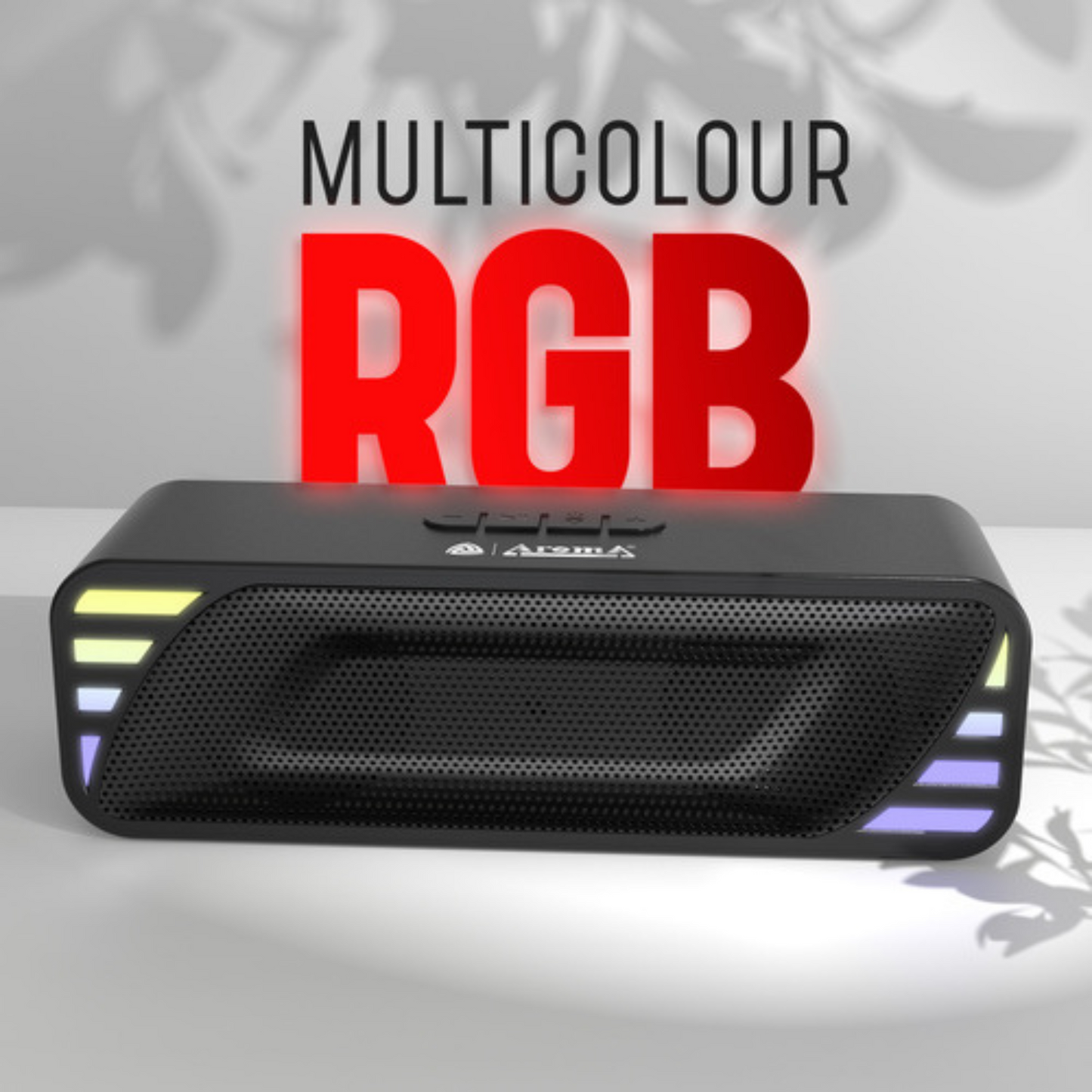 Rock 10W SoundBar – Aroma Compact Power with RGB Lighting (Mix Colors)