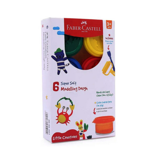 6 Super Soft Modelling Dough – Creative Play for Kids - Faber-Castell