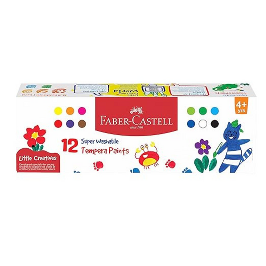 Tempera Paints 10ml Set of 12 – Safe & Vibrant Colours for Kids - Faber-Castell