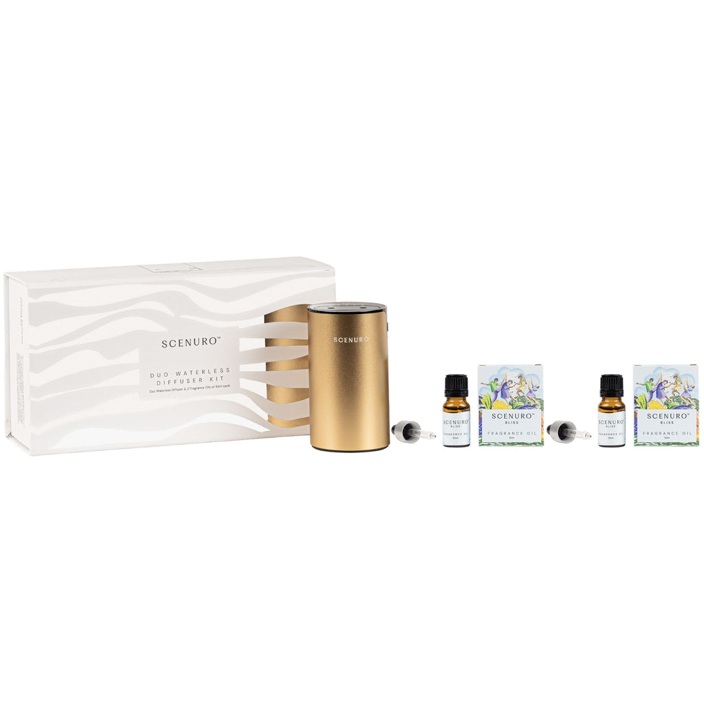 Duo Waterless Diffuser Kit – Gold / Silver  – Scenuro